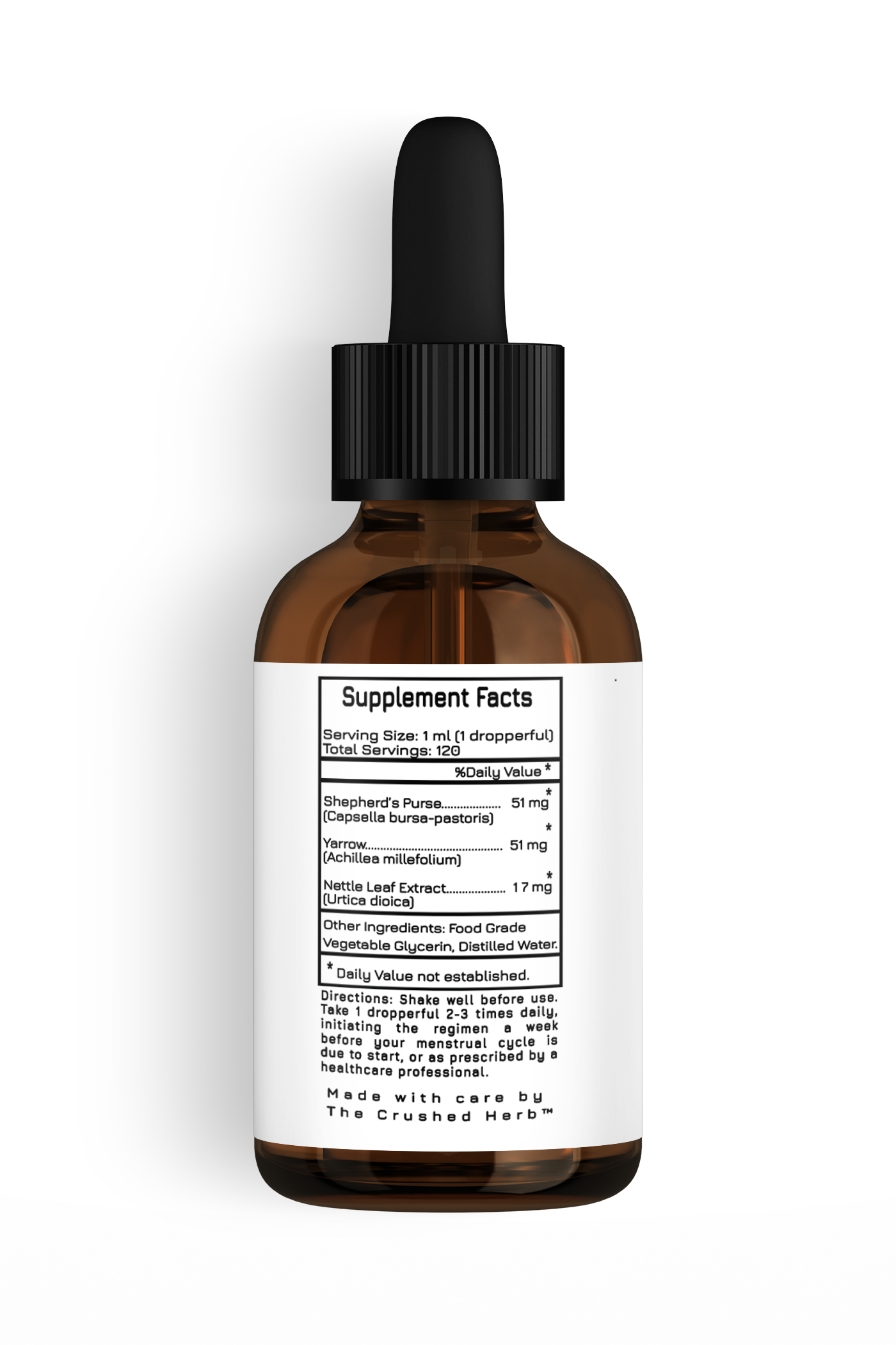 Experience rapid relief with our Menorrhagia Rescue glycerite tincture. This 3-Herb formulation – a natural and potent solution for minimizing heavy flows and inhibiting clot development.